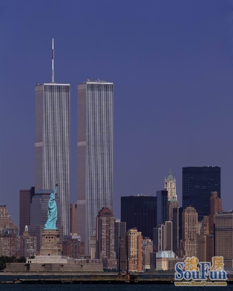 第七名:纽约 世界贸易中心双塔(已倒塌的最高摩天大楼)