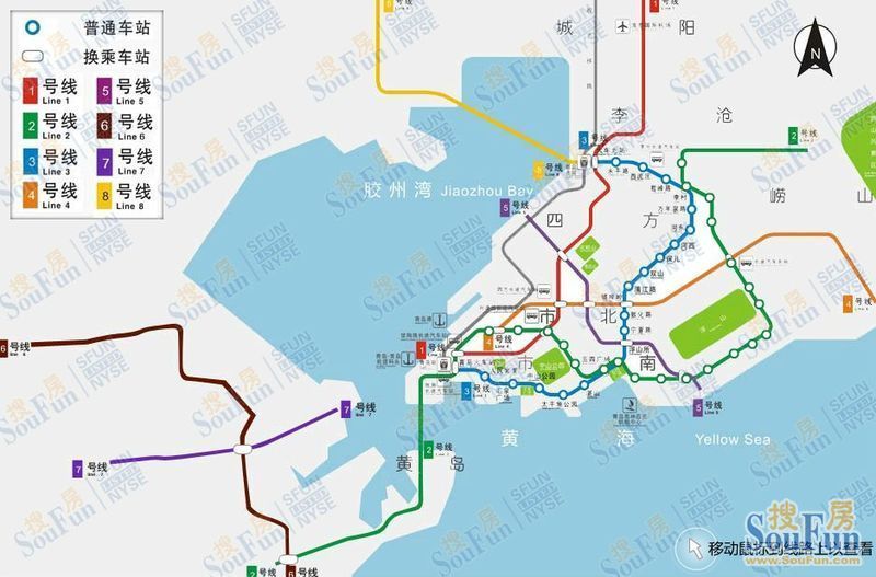 求全部青岛地铁线路规划图图片