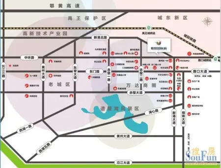 黄州城北新区未来规划已初步成型,将来这里将是黄冈城市重点住宅的