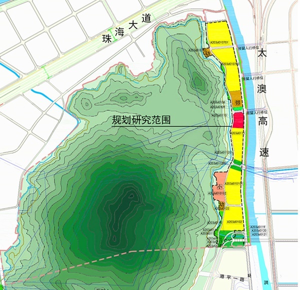 据公示,洪湾旧村改造项目位于南湾城区西部,北临珠海大道,东临洪湾涌