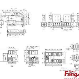 u型橱柜设计图纸欣赏