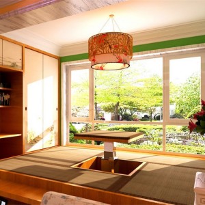 日式风格茶室榻榻米装修效果图