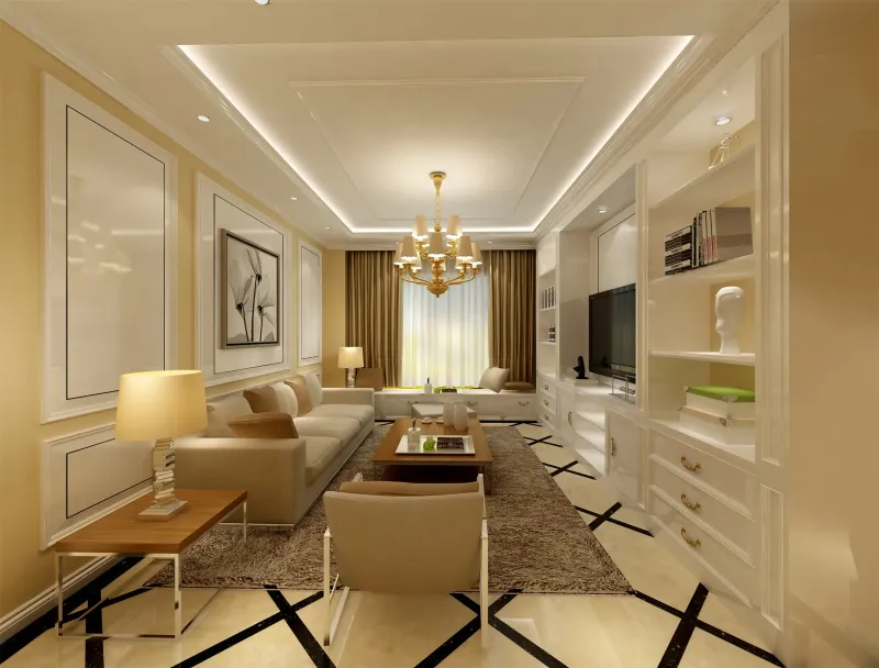 7万装修出87.8平米二居室简欧风格,看过的人都点赞!-紫金新干