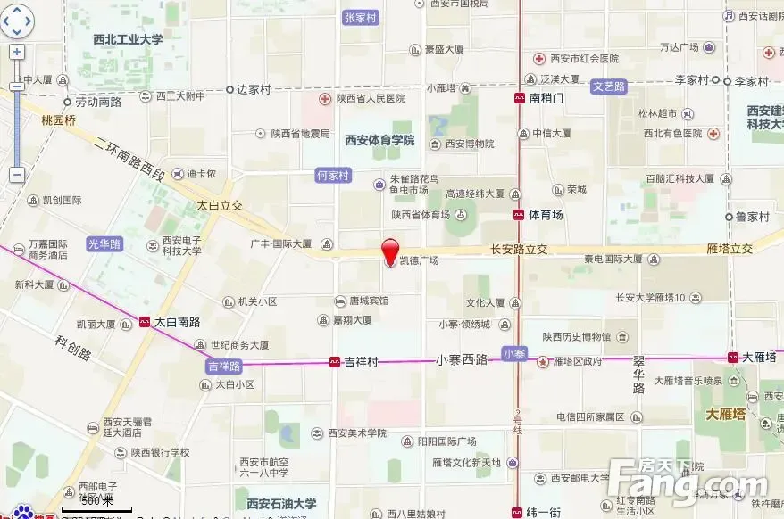2022年9月西安市小寨商圈写字楼市场租赁情况