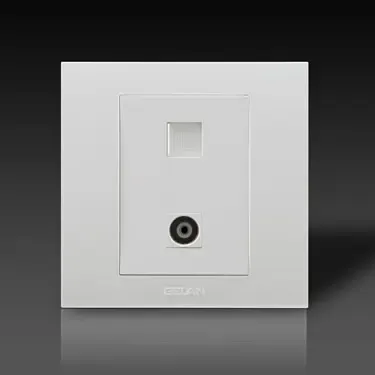 格兰开关插座 86型g3-522系列 电视电脑插座