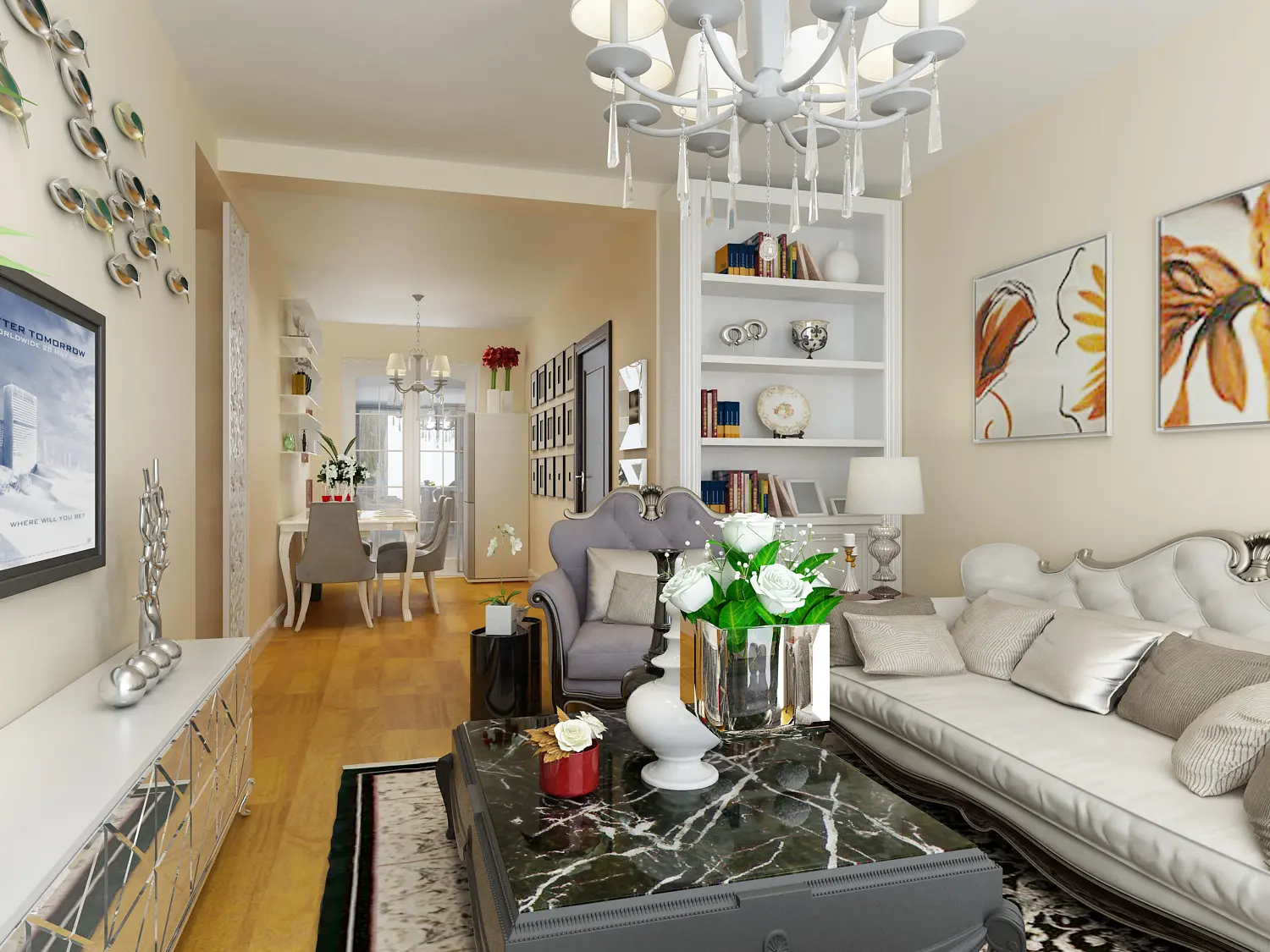 5套现代简约装修效果图 教你90平米二居室怎么装修